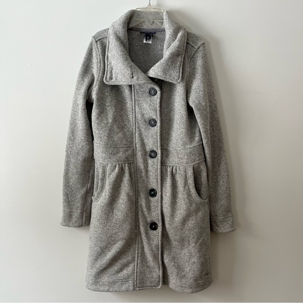 Patagonia Better Sweater Long Line Jacket Women's Medium Grey Fleece Lined